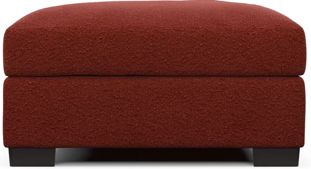 Beckham Foam Comfort Ottoman - Bloke Brick