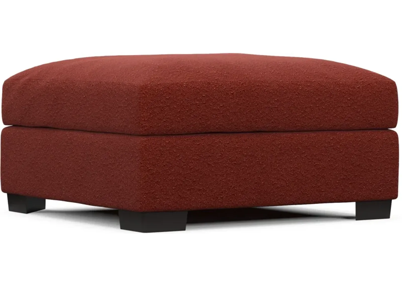 Beckham Foam Comfort Ottoman - Bloke Brick