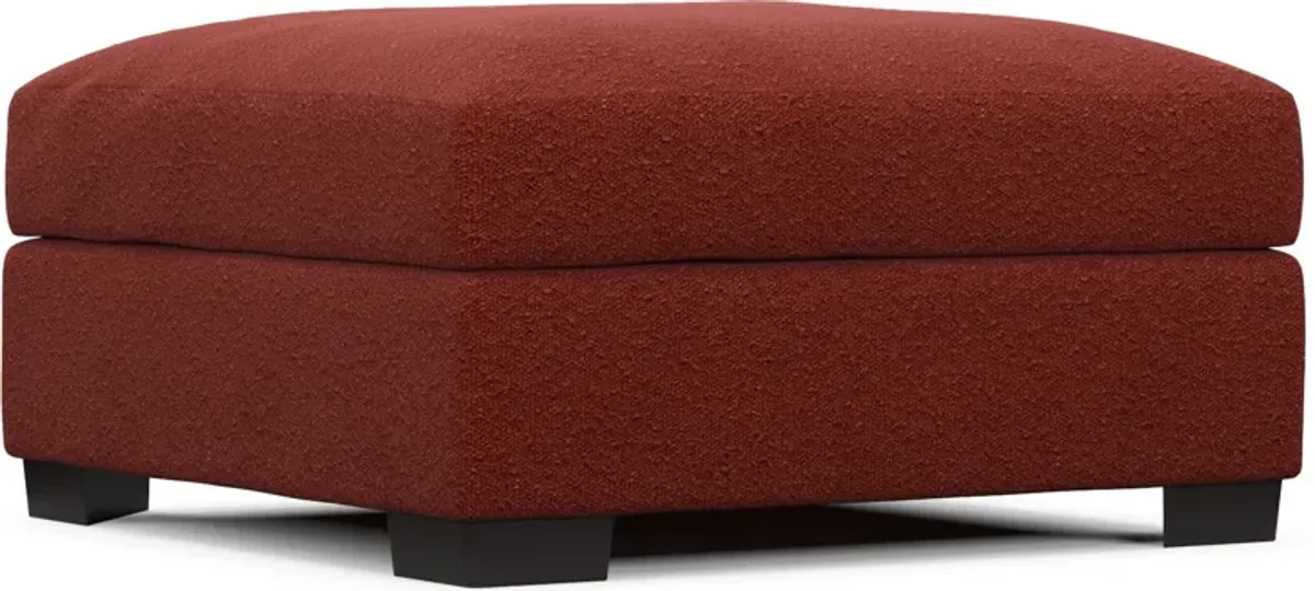 Beckham Foam Comfort Ottoman - Bloke Brick