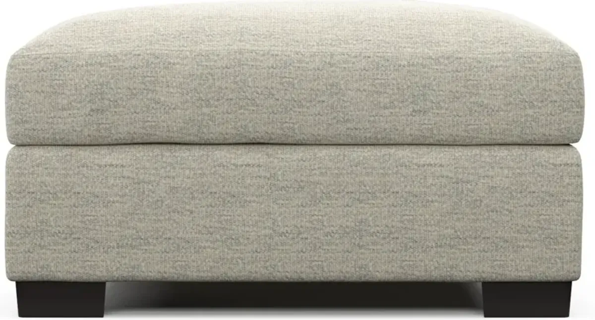 Beckham Foam Comfort Ottoman - Merino Chalk