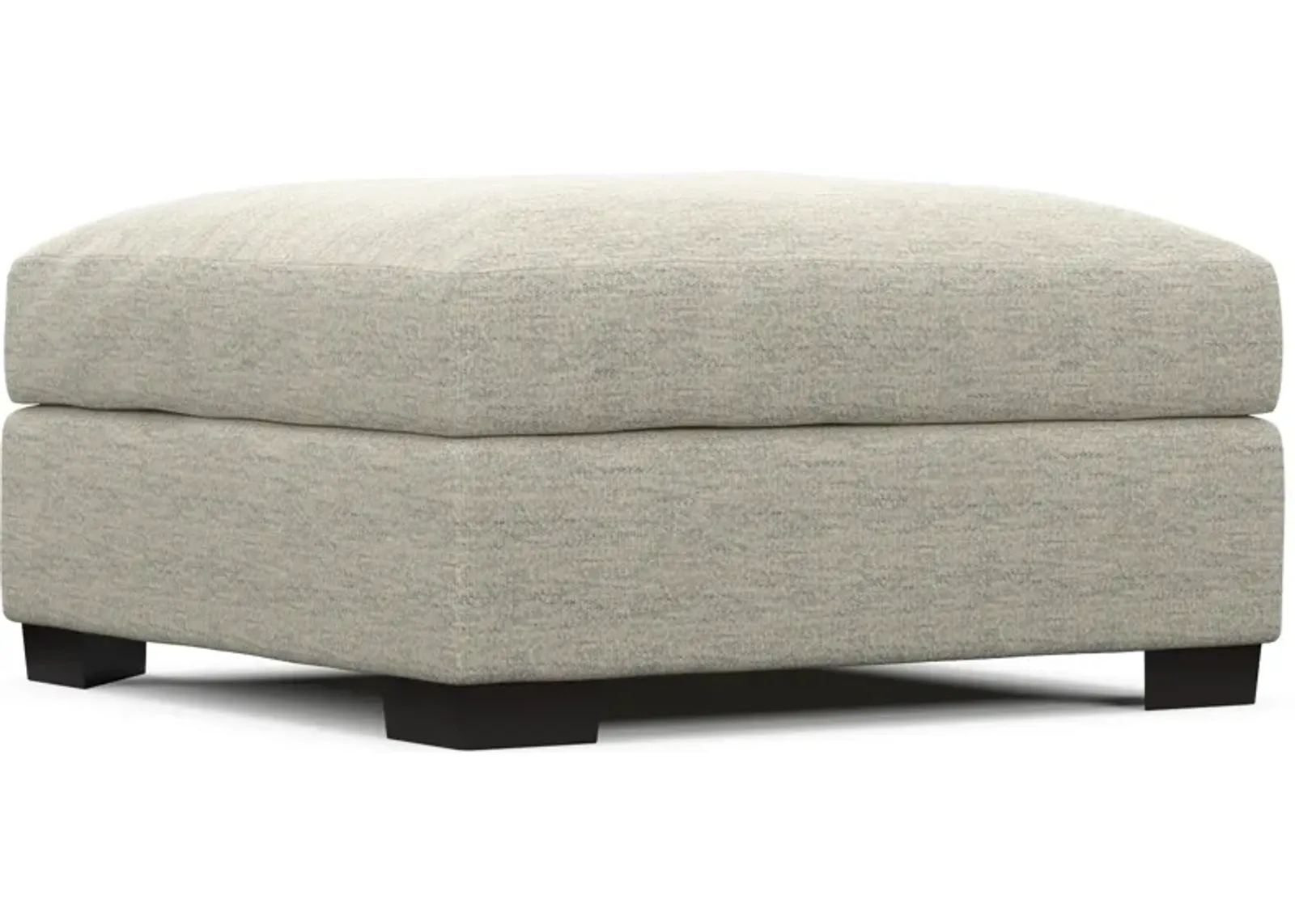 Beckham Foam Comfort Ottoman - Merino Chalk