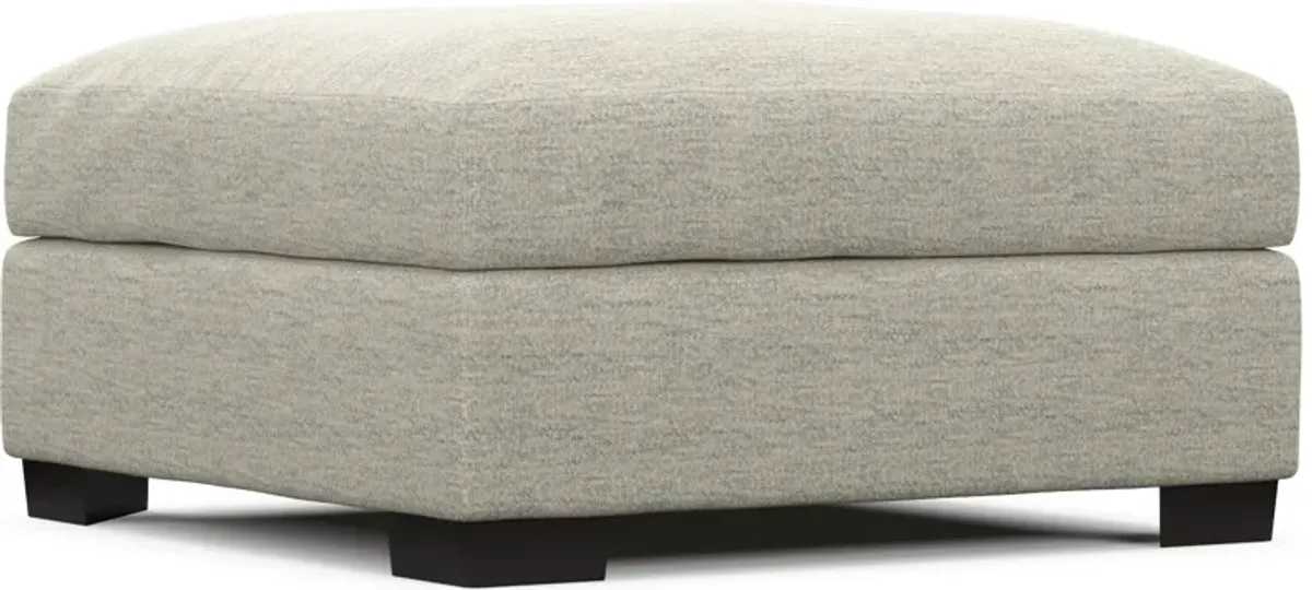 Beckham Foam Comfort Ottoman - Merino Chalk