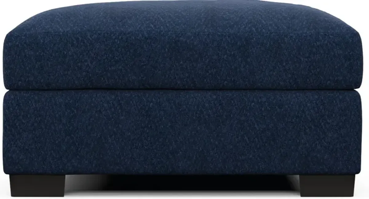 Beckham Foam Comfort Ottoman - Oslo Navy