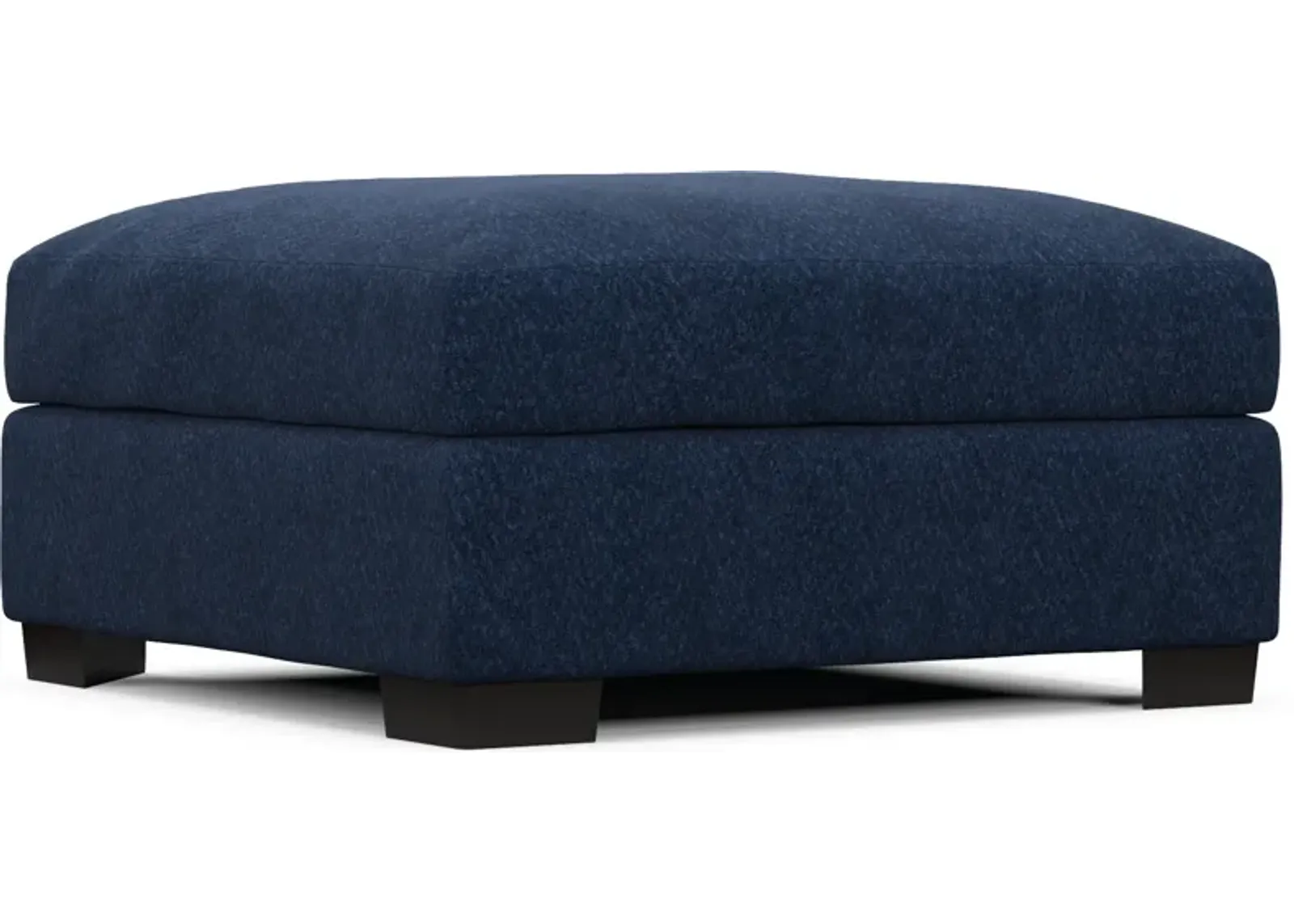 Beckham Foam Comfort Ottoman - Oslo Navy