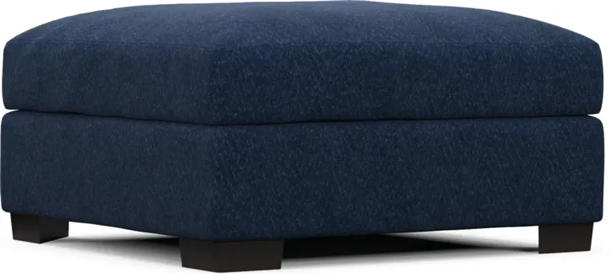 Beckham Foam Comfort Ottoman - Oslo Navy