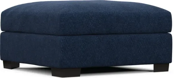 Beckham Foam Comfort Ottoman - Oslo Navy