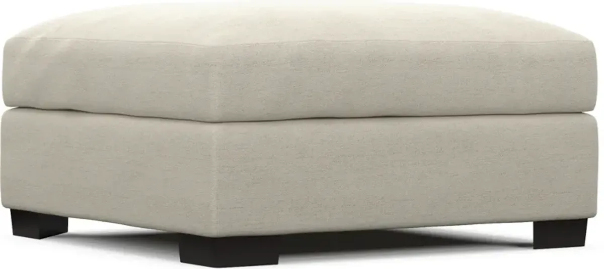 Beckham Foam Comfort Ottoman - Curious Pearl