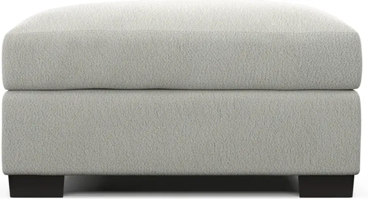 Beckham Foam Comfort Ottoman - Oslo Snow