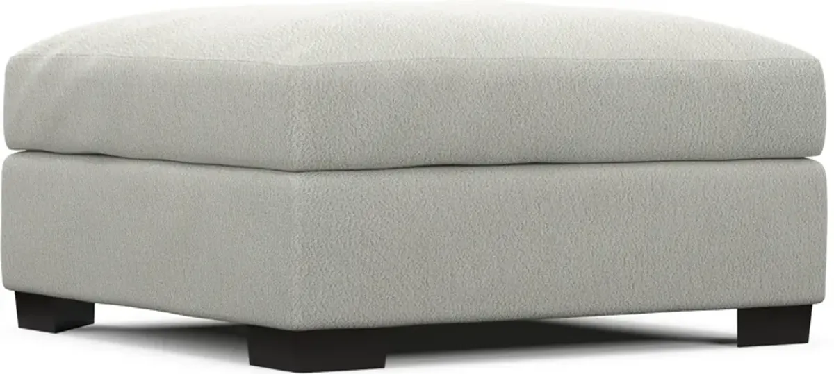 Beckham Foam Comfort Ottoman - Oslo Snow