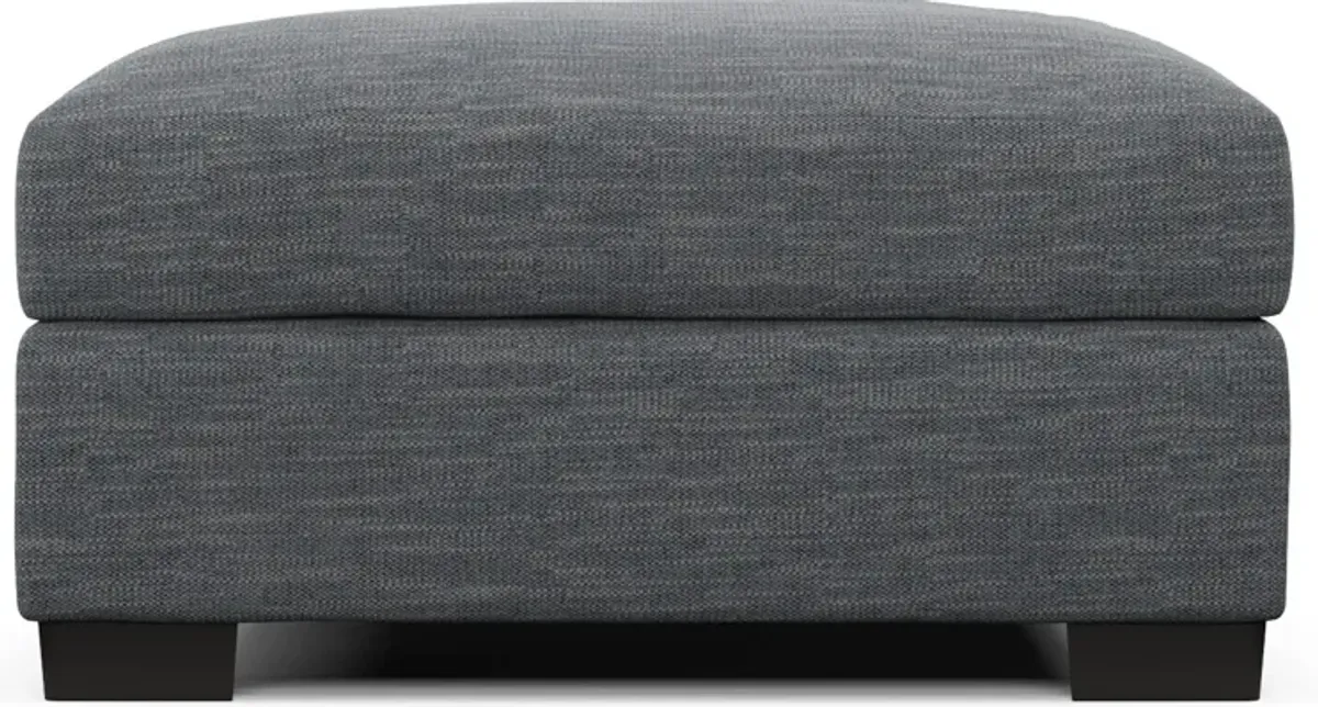 Beckham Foam Comfort Ottoman - Dudley Indigo