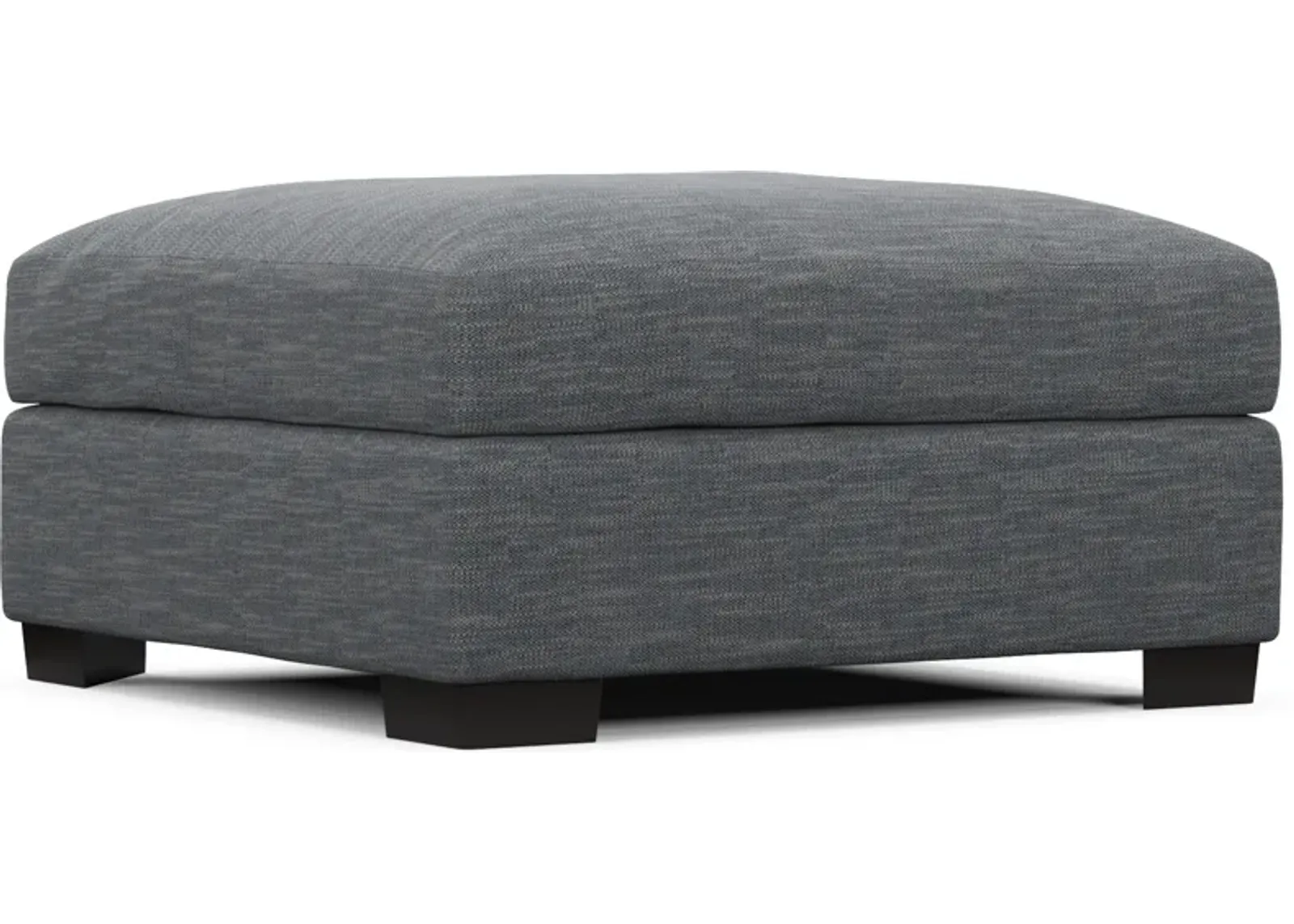 Beckham Foam Comfort Ottoman - Dudley Indigo