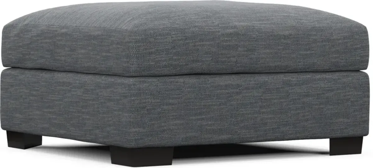 Beckham Foam Comfort Ottoman - Dudley Indigo