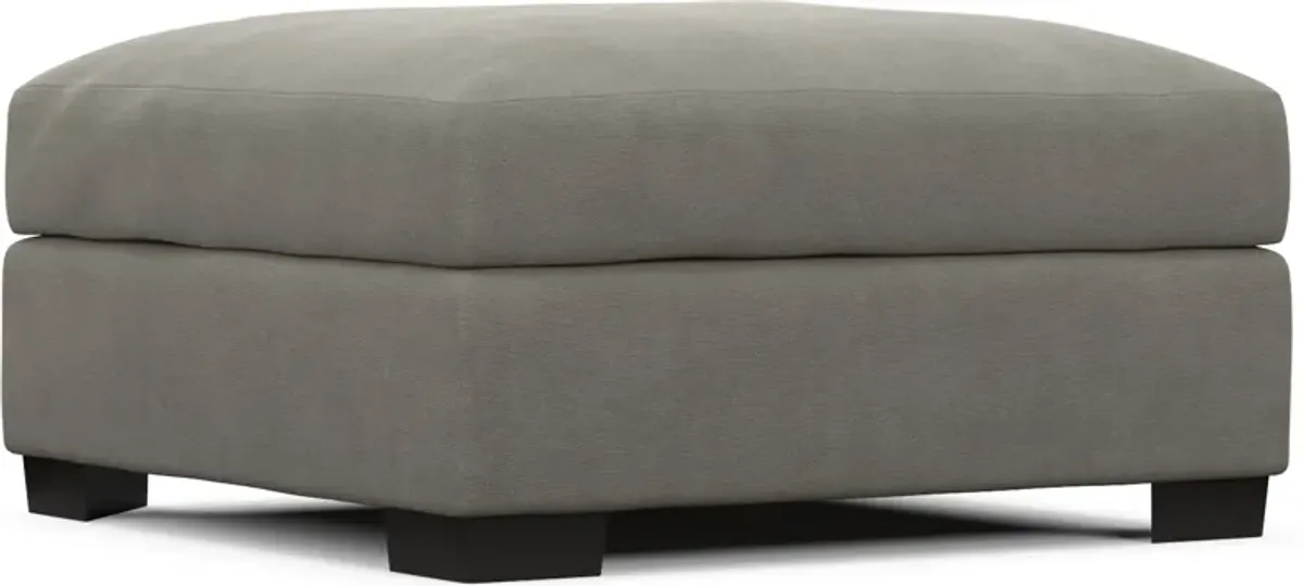 Beckham Foam Comfort Ottoman - Abington Fog