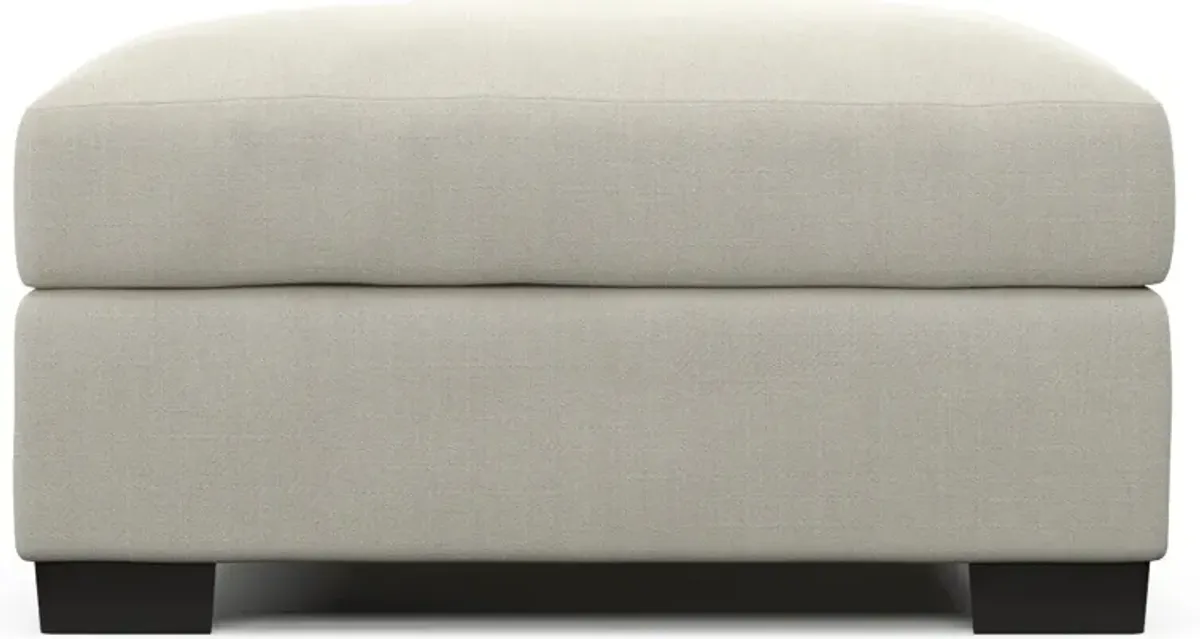 Beckham Foam Comfort Ottoman - Anders Ivory