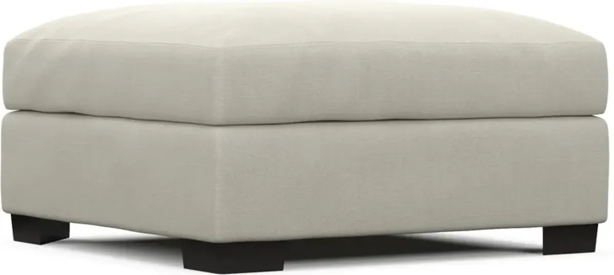 Beckham Foam Comfort Ottoman - Anders Ivory