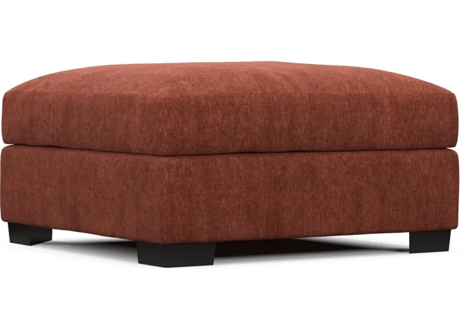 Beckham Foam Comfort Ottoman - Contessa Paprika