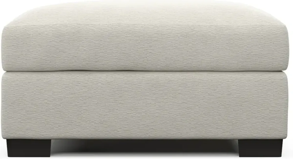 Beckham Foam Comfort Ottoman - Living Large White