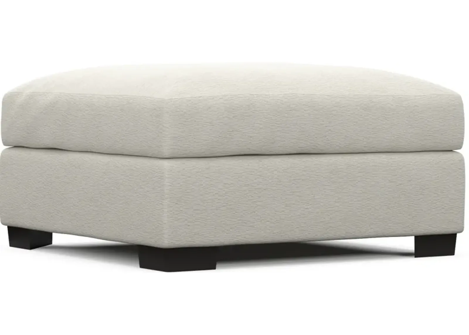 Beckham Foam Comfort Ottoman - Living Large White