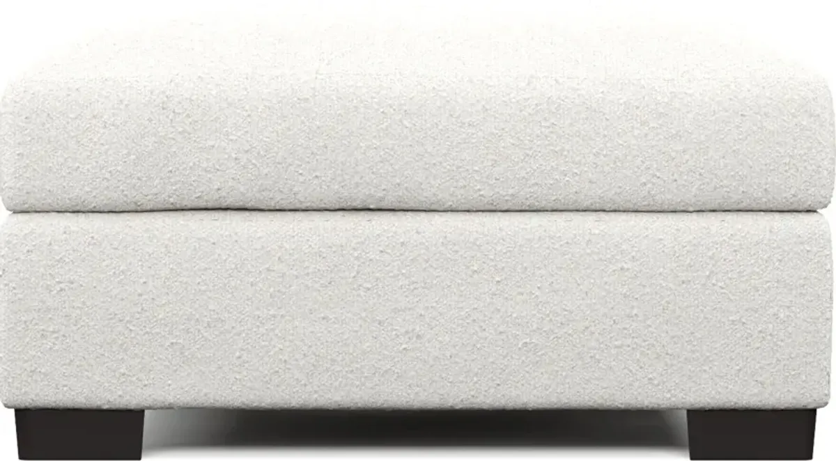 Beckham Foam Comfort Ottoman - Bloke Snow