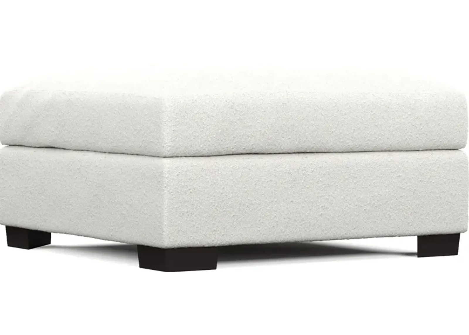 Beckham Foam Comfort Ottoman - Bloke Snow