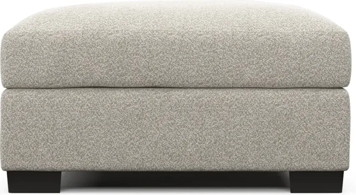 Beckham Foam Comfort Ottoman - Muse Stone