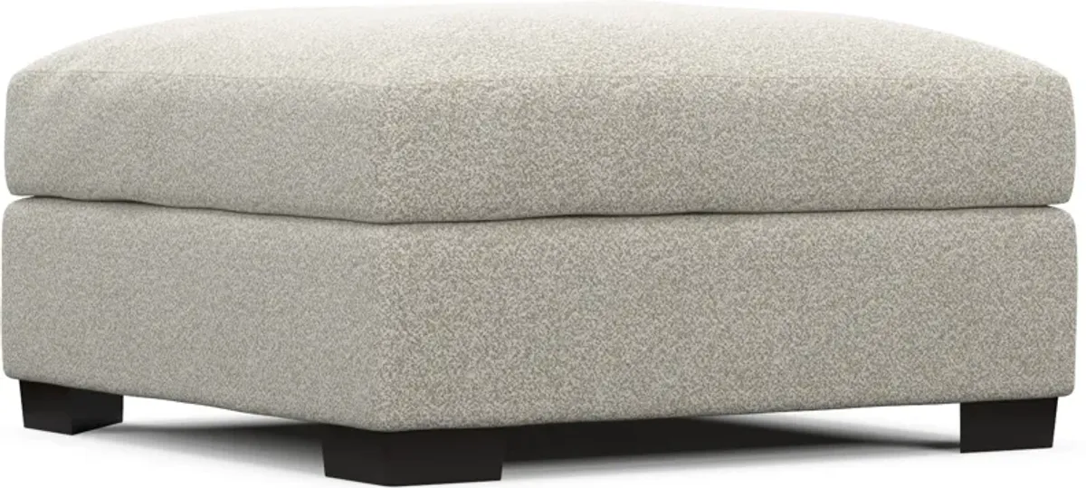 Beckham Foam Comfort Ottoman - Muse Stone