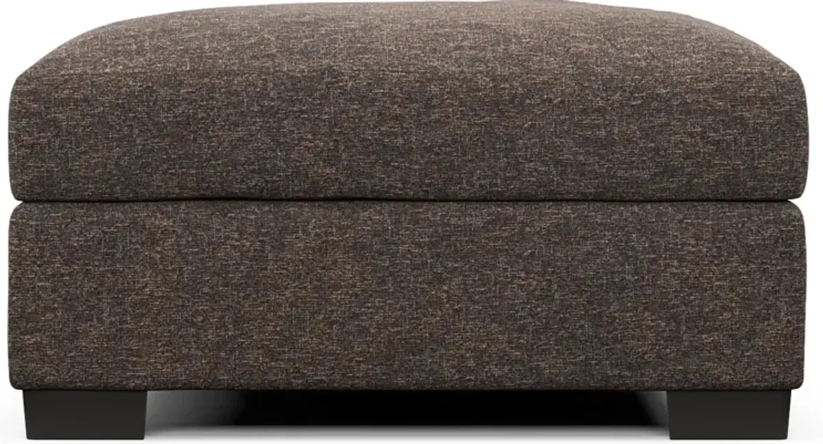 Beckham Foam Comfort Ottoman - M Walnut