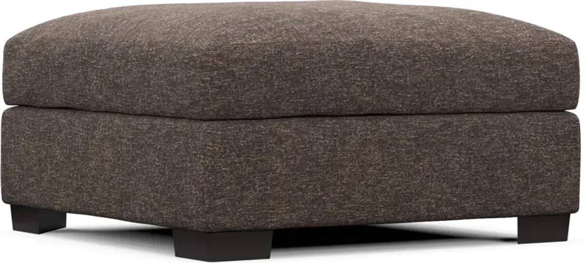 Beckham Foam Comfort Ottoman - M Walnut