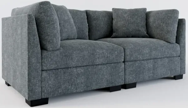 Beckham Foam Comfort 2-Piece Sofa - Contessa Shadow