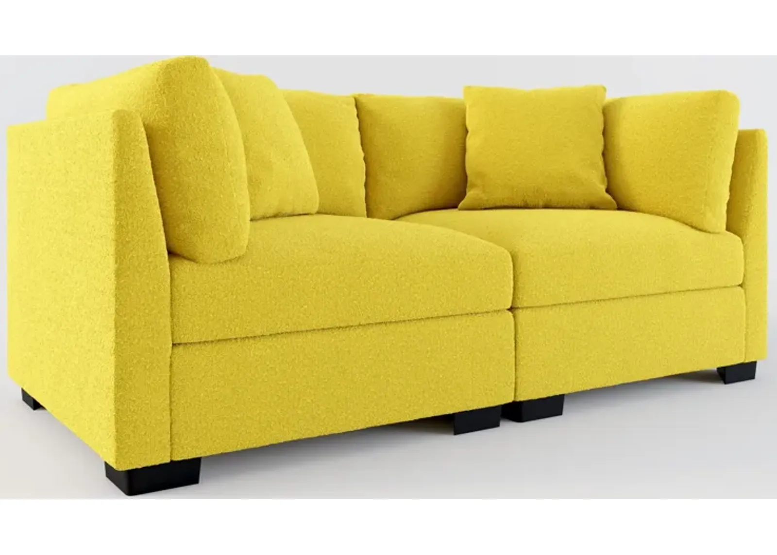 Beckham Foam Comfort 2-Piece Sofa - Bloke Goldenrod