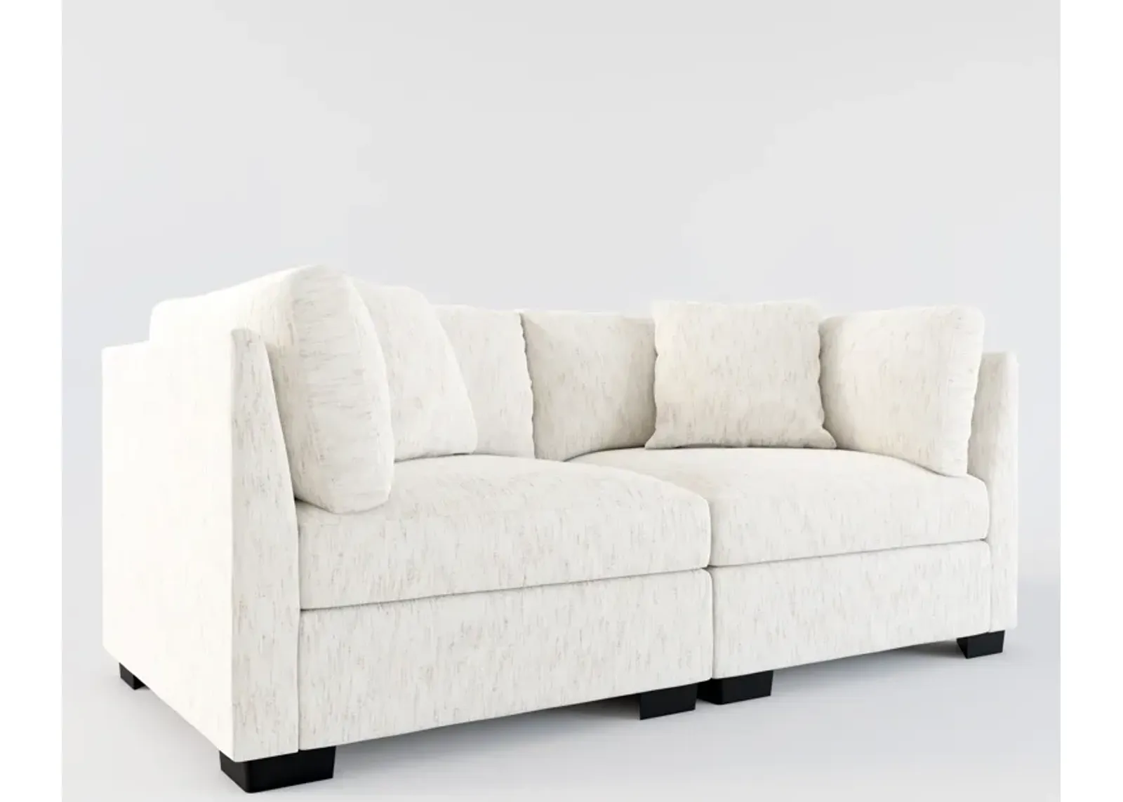 Beckham Foam Comfort 2-Piece Sofa - P.T. Cream