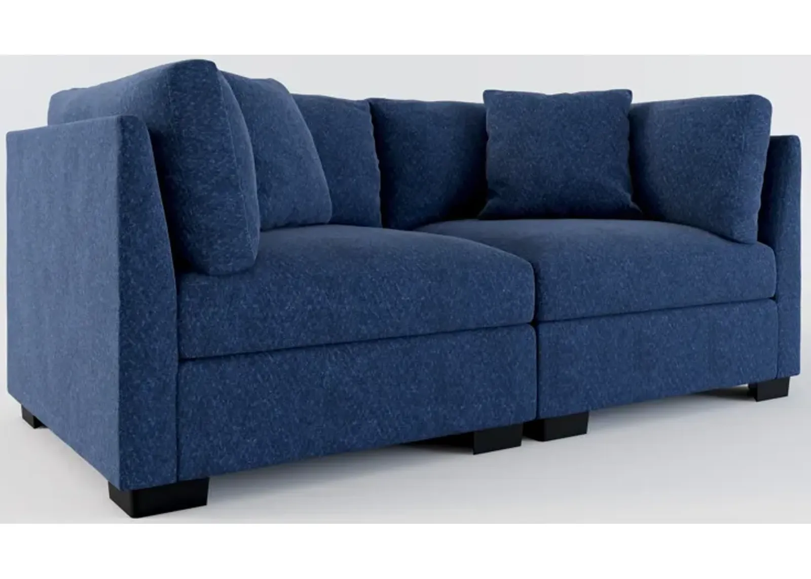 Beckham Foam Comfort 2-Piece Sofa - Oslo Navy