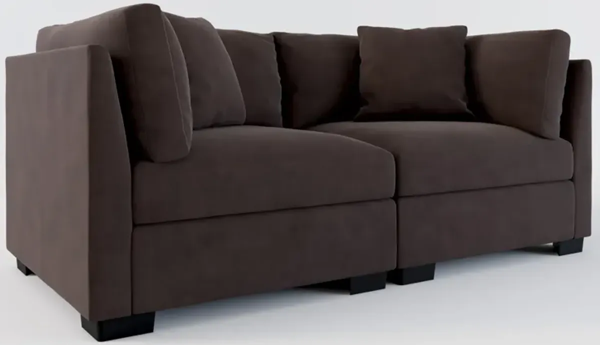 Beckham Foam Comfort 2-Piece Sofa - Merrimac Dark Brown