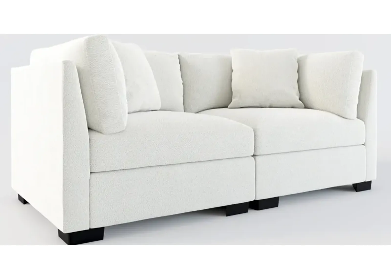 Beckham Foam Comfort 2-Piece Sofa - Oslo Snow