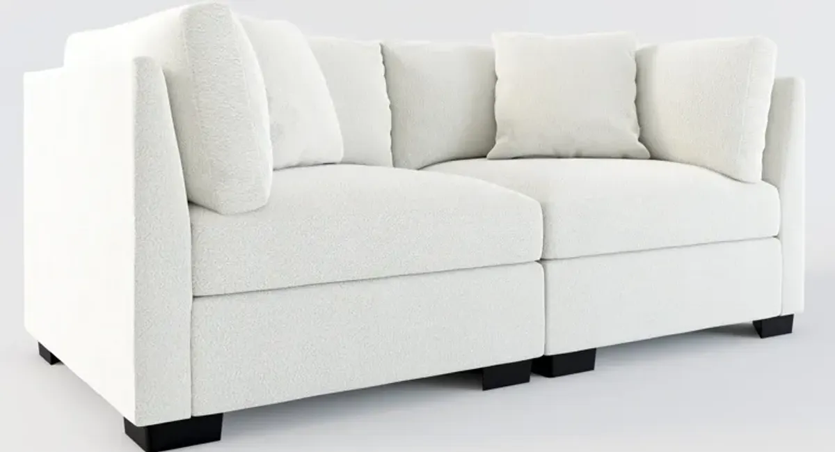 Beckham Foam Comfort 2-Piece Sofa - Oslo Snow