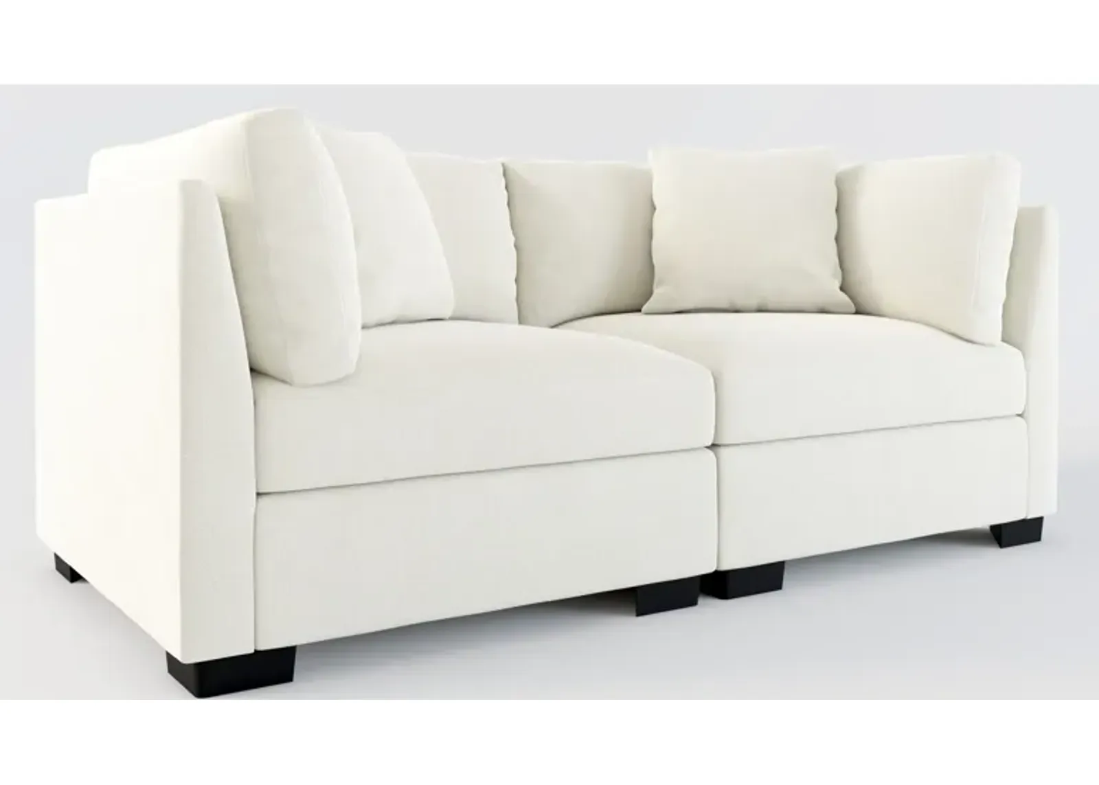 Beckham Foam Comfort 2-Piece Sofa - Anders Ivory