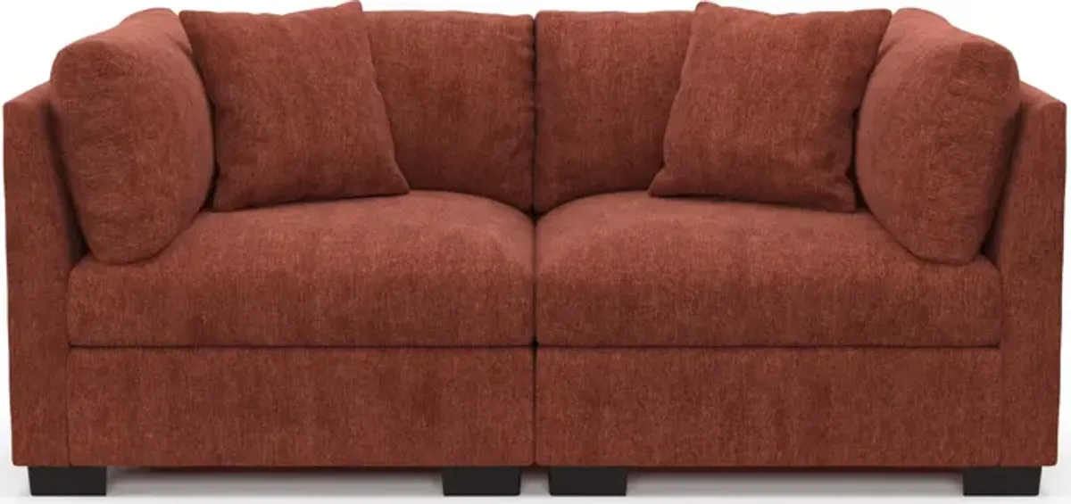 Beckham Foam Comfort 2-Piece Sofa - Contessa Paprika