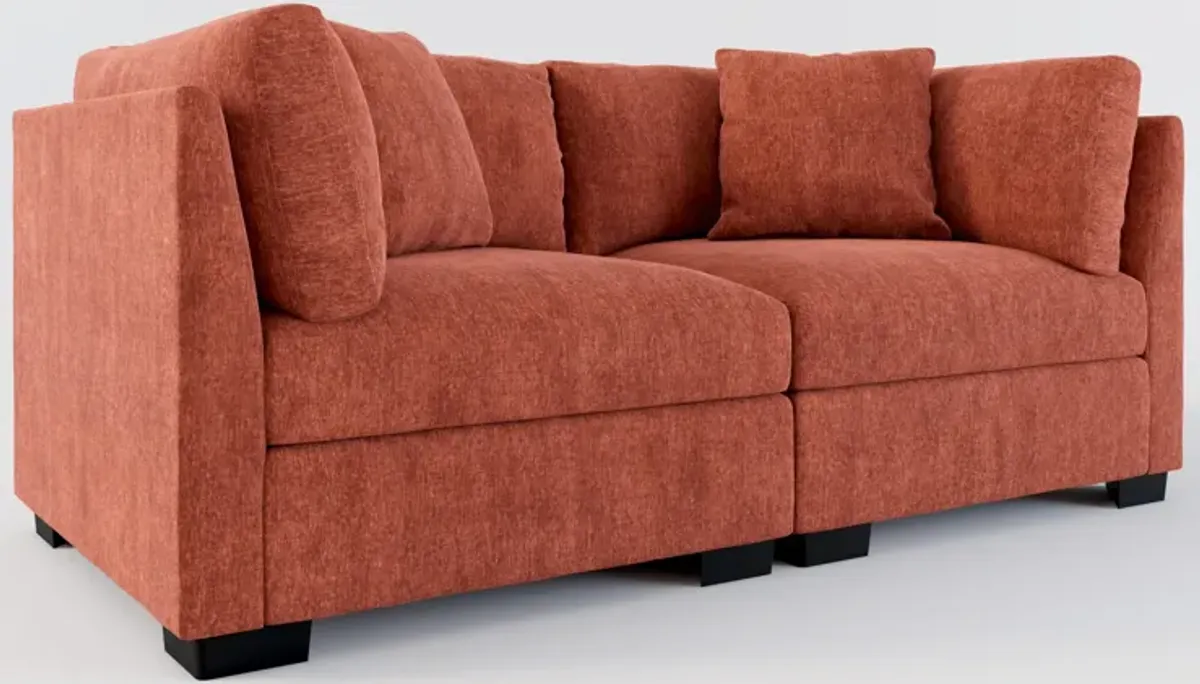 Beckham Foam Comfort 2-Piece Sofa - Contessa Paprika