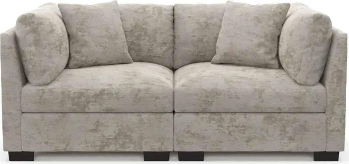 Beckham Foam Comfort 2-Piece Sofa - Hearth Cement