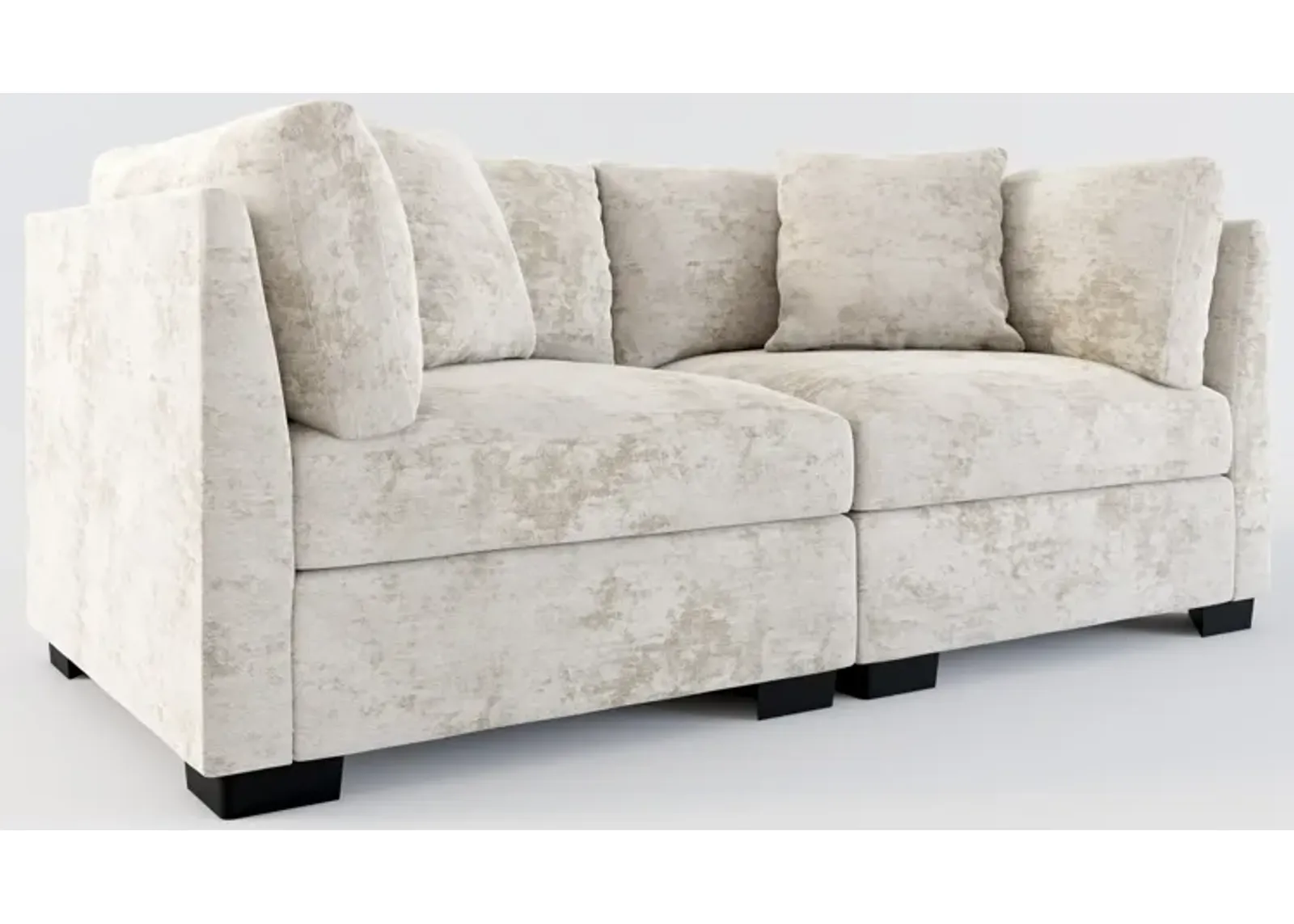 Beckham Foam Comfort 2-Piece Sofa - Hearth Cement