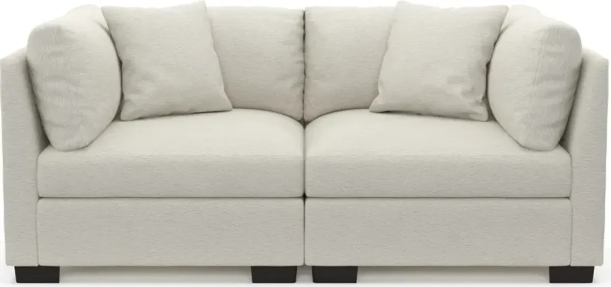 Beckham Foam Comfort 2-Piece Sofa - Living Large White