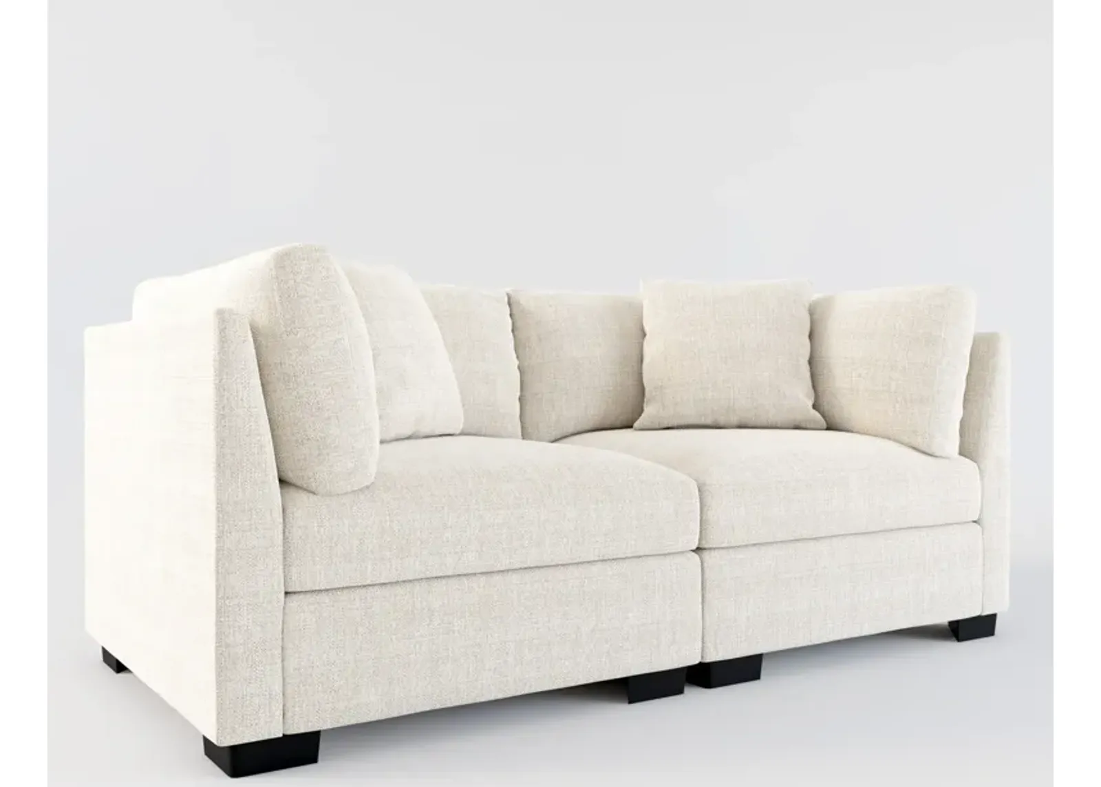 Beckham Foam Comfort 2-Piece Sofa - Mason Porcelain