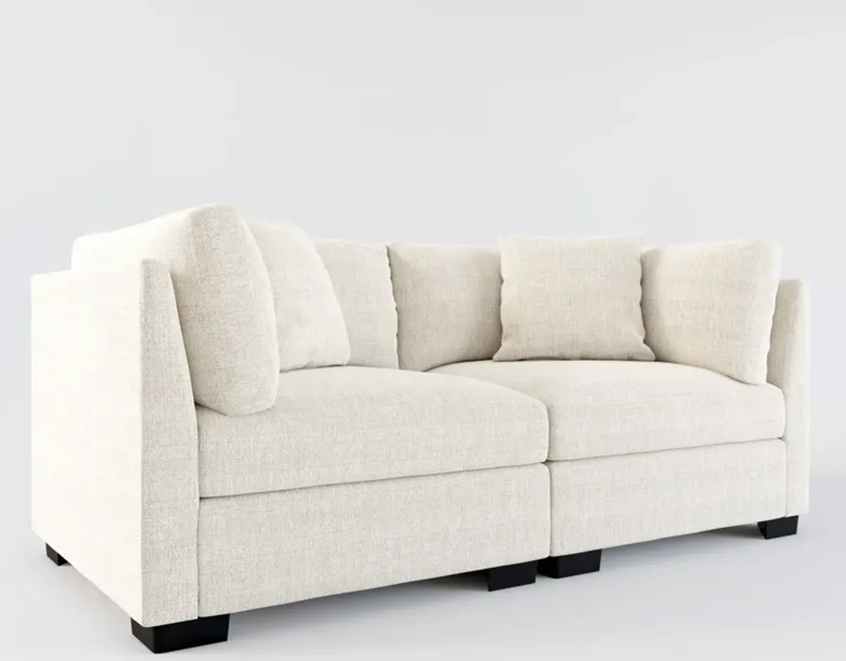 Beckham Foam Comfort 2-Piece Sofa - Mason Porcelain