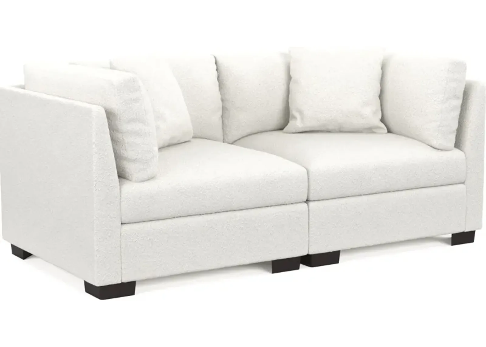 Beckham Foam Comfort 2-Piece Sofa - Bloke Snow