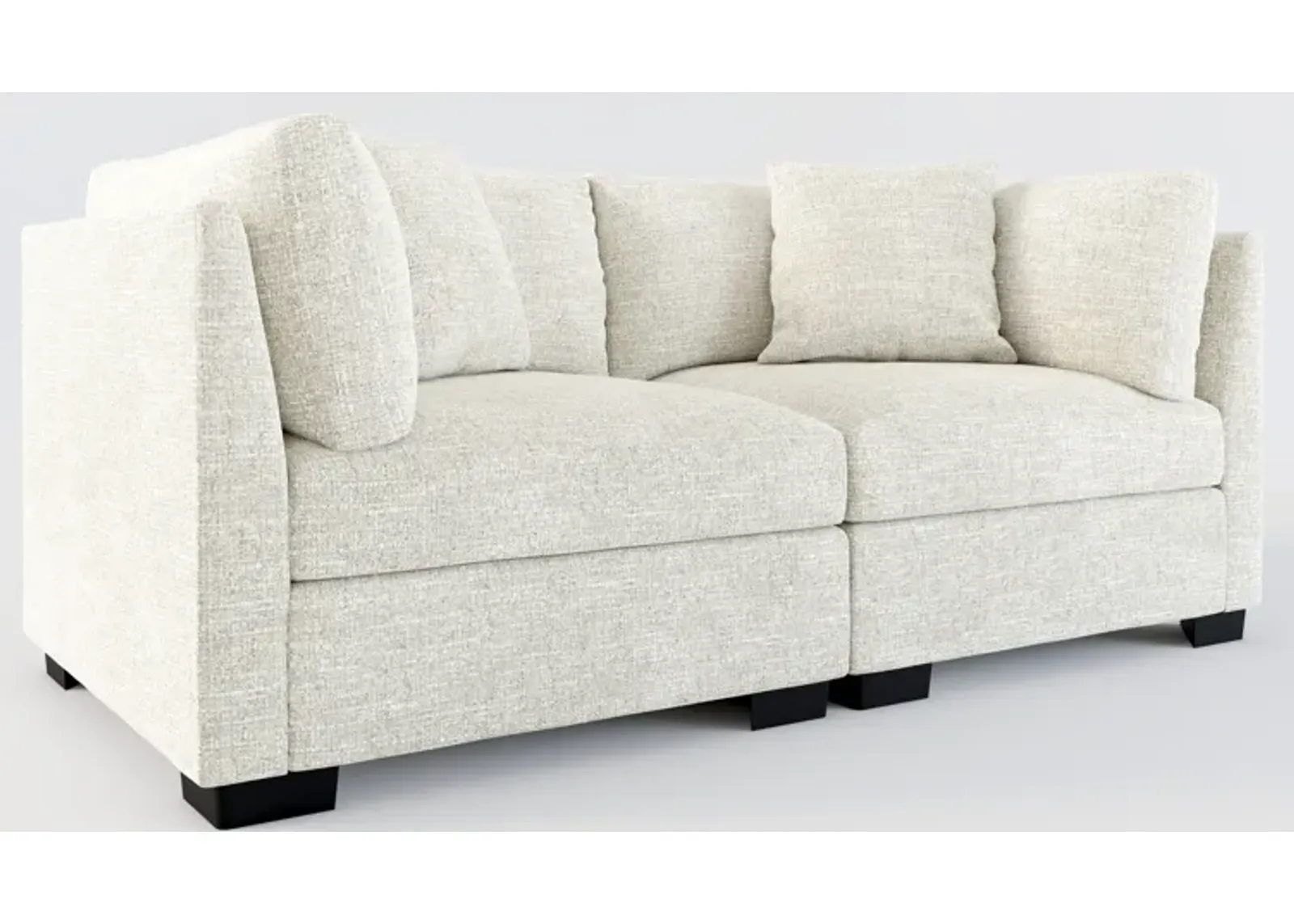 Beckham Foam Comfort 2-Piece Sofa - M Ivory