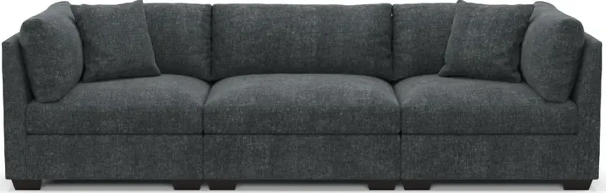 Beckham Foam Comfort 3-Piece Sofa - Contessa Shadow