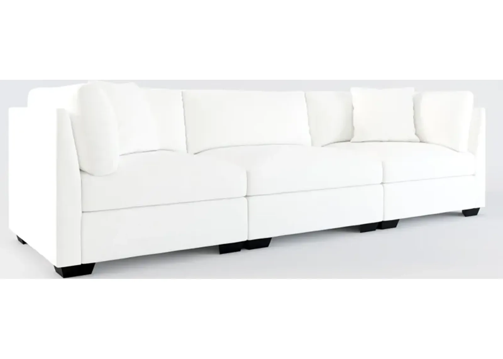 Beckham Foam Comfort 3-Piece Sofa - Contessa Vanilla