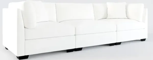 Beckham Foam Comfort 3-Piece Sofa - Contessa Vanilla
