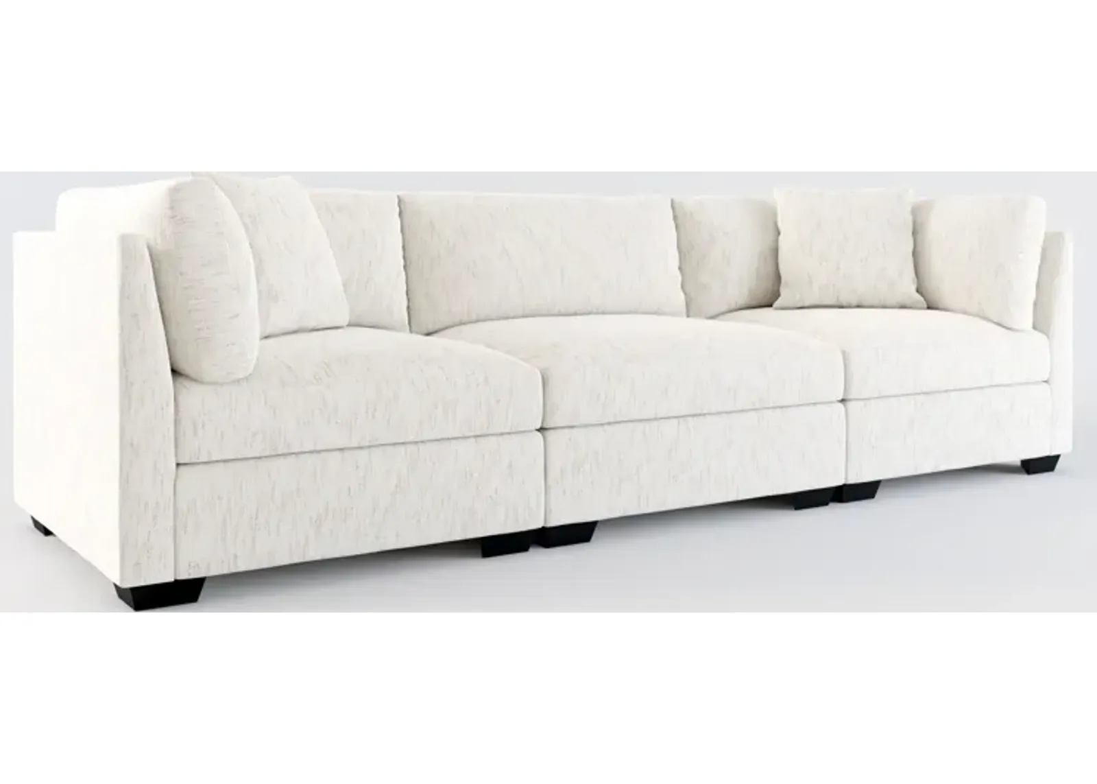 Beckham Foam Comfort 3-Piece Sofa - P.T. Cream