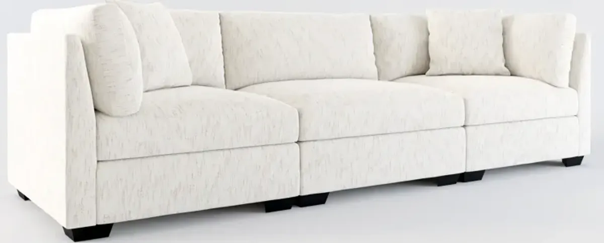 Beckham Foam Comfort 3-Piece Sofa - P.T. Cream